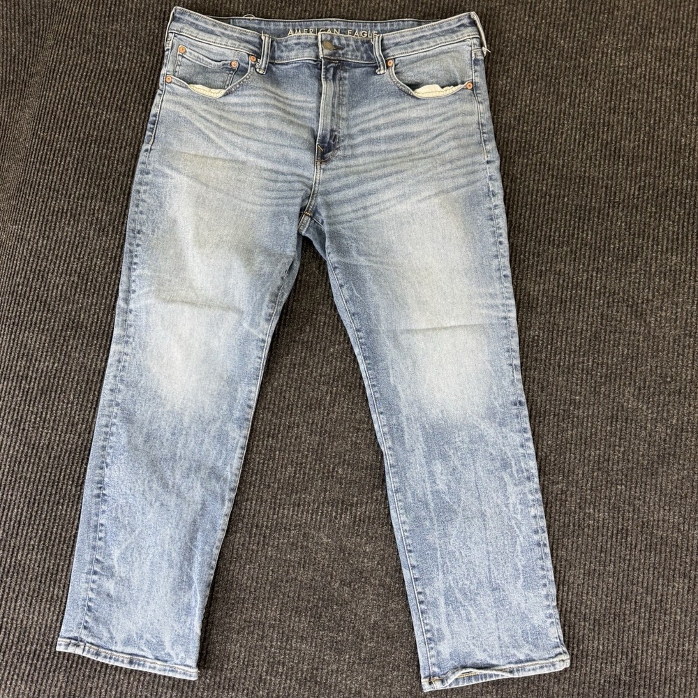 American Eagle Outfitters Men's Airflex + Original Straight Jeans 38x30
